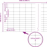 vidaXL Ograje za stebre 22 kos U-kanal 140 cm pocinkano jeklo | Shoptok.si