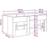  Kreveta za visoko spavanje djece 2 pcs Siva Sonoma | shoptok.hr
