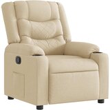 Maison Chic Naslanjač - Relax naslanjač iz krem blaga, (22061112) | Shoptok.si