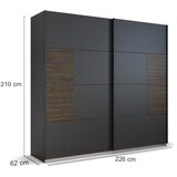 Rauch Möbel Omara Z Drsnimi Vrati Barea, Temno Siva | Shoptok.si