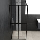Pregrada za tuširanje od prozirnog kaljenog stakla 80 x 195 cm | shoptok.hr