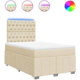 Maison Chic Box spring postelja - Vzmetna postelja z vzmetnico krem 120x200 cm blago SL17187, (21883105) | Shoptok.si