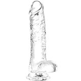 SuperLove Realistic Jelly Dildo with Balls 29cm Clear Cijene
