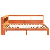  Krevet s regalom za knjige bez madraca 120 x 190 cm od borovine | shoptok.hr