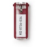 Durable obesek za ključe (1957), rdeč, 6 kos DU195703 | Shoptok.si