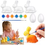  Set for painting styrofoam decorations 3 bunnies 2 eggs paints | Shoptok.si