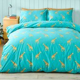 Catherine Lansfield Tirkizna dječja posteljina za bračni krevet/za produženi krevet 230x220 cm Havin A Giraffe – | shoptok.hr
