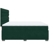  Krevet s oprugama i madracem tamnozeleni 200x200 cm baršunasti | shoptok.hr