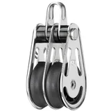 Škripec (8 mm, Z lokom, Navadni ležaj, 30 x 10 mm, Delovna obremenitev: 200 kg, 2 roli)