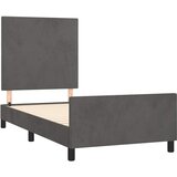  Okvir za krevet bez madraca tamnosivi 80x200 cm baršunasti | shoptok.hr