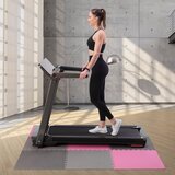  Set od 9 zaštitnih podloga u obliku slagalice za teretanu 60x60x1,0 cm sivo roza | shoptok.hr
