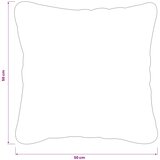  Presvlaka za jastuk 12 pcs HEERLEN Ružičasta 50 x 50 cm Baršun | shoptok.hr
