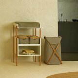 Qu-ax previjalna miza vintage white/natural | Shoptok.si