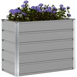  Cvetlično korito Svetlo siva 100 x 50 x 77 cm Cinkana jeklena, (5000207758) | Shoptok.si