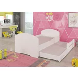 ADRK Furniture Otroška postelja Pepe II z dodatnim ležiščem - 80x160 cm z ograjico