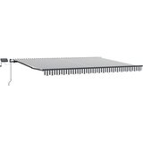 Tenda na ručno uvlačenje s LED antracit i bijela 400x300 cm | Eponuda.com