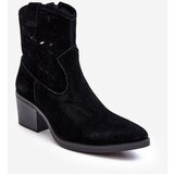 S. BARSKI Suede Cowboy Boots with Lace D&A | ePonuda.com