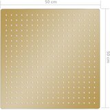  Glava za tuš od nehrđajućeg čelika 50 x 50 cm četvrtasta zlatna | shoptok.hr