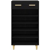  Omara za čevlje Črna Orehovina 60 x 35 x 105 cm Konstruiran les, (5000161770) | Shoptok.si