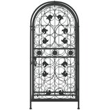  Stalak za vino za 33 boce crni 45 x 36 x 100 cm kovano željezo | shoptok.hr