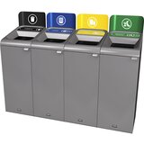 Rubbermaid Zbiralnik surovin Configure™, prostornina 125 l, nerjavno jeklo / rjave barve | Shoptok.si