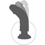 King Cock 10 savitljivi, testisi, vibrator sa vakuumom (25 cm) - prirodni | shoptok.hr