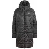 Adidas Zimska jakna 'Adicolor Long' črna / bela