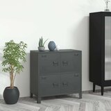 vidaXL Industrijski ormarić za spise antracit 75 x 40 x 80 cm čelični | shoptok.hr