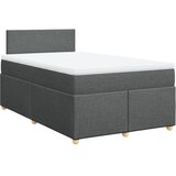  Krevet box spring s madracem tamnosivi 120 x 190 cm tkanina | shoptok.hr