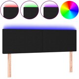  LED uzglavlje crno 144x5x78/88 cm od tkanine | shoptok.hr