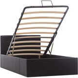 Furnova Dvižni posteljni okvir črno umetno usnje 100x200 cm, (21942711) | Shoptok.si