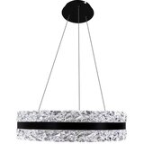  LED luster na sajli, sa prigušiva, LED/80W/230V 3000-6500K, crni + daljinski upravljač | Eponuda.com