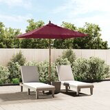 vidaXL Vrtni senčnik z lesenim drogom bordo rdeč 198x198x231 cm | Shoptok.si
