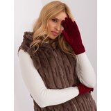 Wool Fashion Italia Gloves-AT-RK-239506.98-burgundy | Shoptok.si