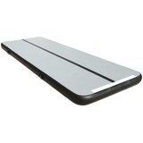  Gimnastička strunjača na napuhavanje s pumpom, 400 × 100 × 10 cm, siva | shoptok.hr