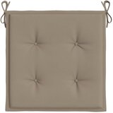  Jastuci za vrtne stolice 4 kom smeđesivi 50x50x4 cm od tkanine | shoptok.hr
