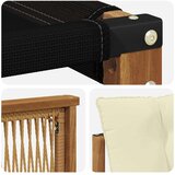  Set vanjskih sofa 3 kom. Prirodna i krem | shoptok.hr