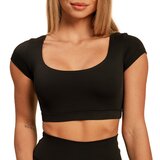 BeastPink ženska majica Cropped Sense Black 91240 | ePonuda.com