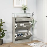 vidaXL Ormarić za cipele boja betona 63x24x104 cm konstruirano drvo | shoptok.hr