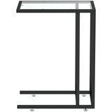  Bočni stolić za računalo prozirni 50x35x65 cm kaljeno staklo | Eponuda.com