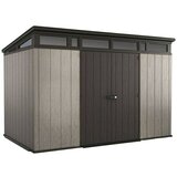 Keter PVC vrtna hiška Artisan (218 x 340 cm, iz umetnega materiala DuoTech, siva/antracit) | Shoptok.si