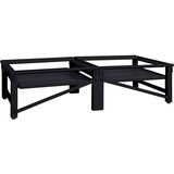  Pedestal za perilicu rublja 2 pcs Crna 124,5 x 61,5 x 32,5 cm | shoptok.hr