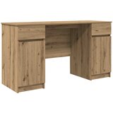 vidaXL Miza s predalom artisan hrast 140 x 49 x 76 cm Konstruiran les, (5000098311) | Shoptok.si