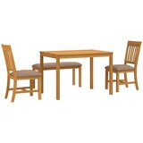  Blagovaonski set 4 kom. Siva Čvrsto Hrastovo Drvo | shoptok.hr
