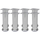 vidaXL Okrogle noge za kavč 8 kosov krom 180 mm, (20983704) | Shoptok.si