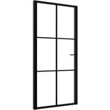 Sobna Notranja vrata ESG steklo in aluminij 102,5x201,5 cm | Shoptok.si