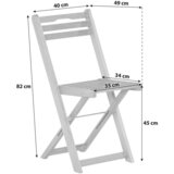 Gardenson Set Vrtnih Stolov Porto, Masivno | Shoptok.si
