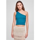UC Curvy Ladies Cropped Asymmetric Top watergreen Cene
