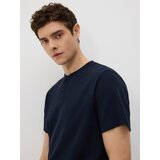 Reserved Henley majica klasičnog kroja - mornarsko plava Cijene
