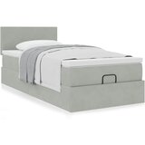 vidaXL Okvir za krevet s madraca svjetlosivi 80x200 cm baršunasti | shoptok.hr